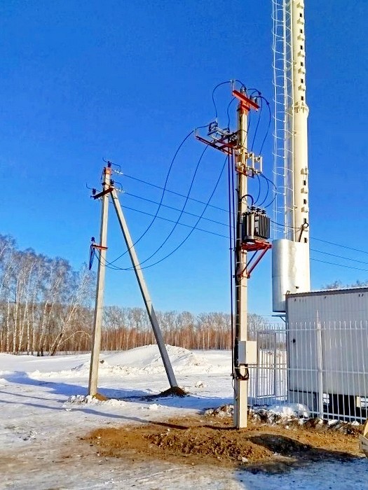 Строительство ЛЭП 10 кВ и монтаж СТП 25 кВа 10/0,4 кВ с.Верх-Тула 24.02.2026г.